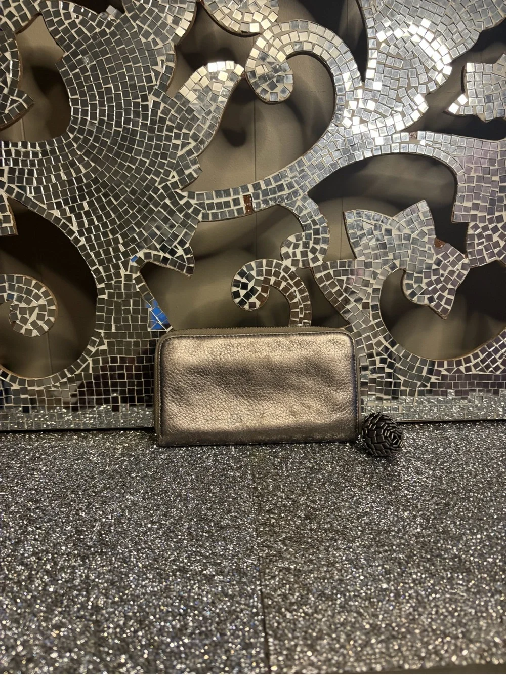 🌟Tory Burch Metallic Zip Wallet